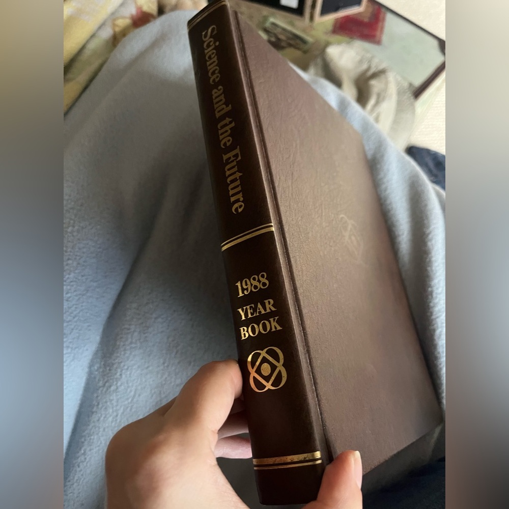 Heavy hard cover book, Science and the Future 1988 year book